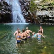 Activities at Santa Lucía Falls, Uvita: waterfall trek, bird watching and night hike