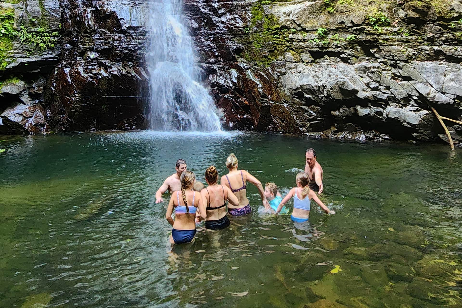 Activities at Santa Lucía Falls, Uvita: waterfall trek, bird watching and night hike