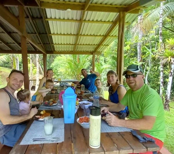Wildlife and nature at Santa Lucía Falls